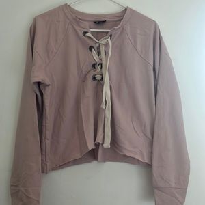 Light pink cropped sweater